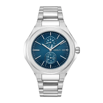 Afbeelding van Cerruti 1881 Lucardo Horloge, Heren, Maat: One Size, Blue silver