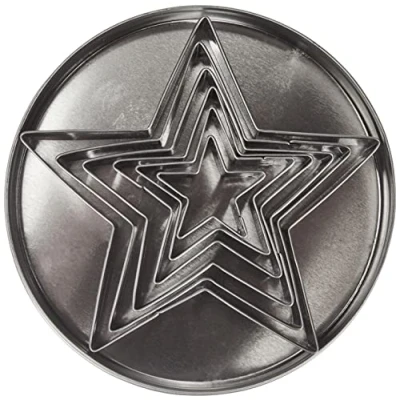 Image de Boite 6 decoupoirs inox Etoiles