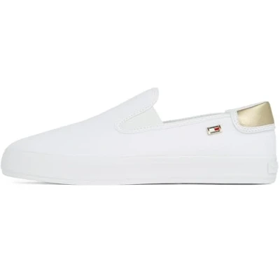 Afbeelding van Tommy Hilfiger Instappers, Dames, Maat: 38, White Katoen