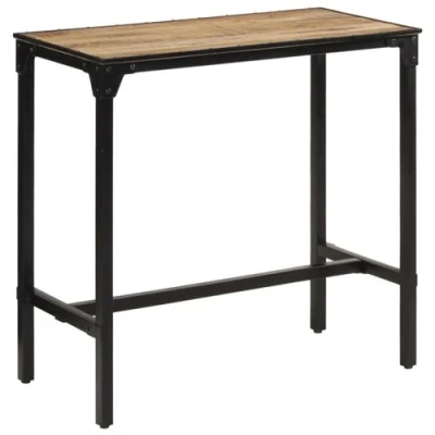 Image de vidaXL Table de bar 110x55x107 cm bois manguier massif brut358938