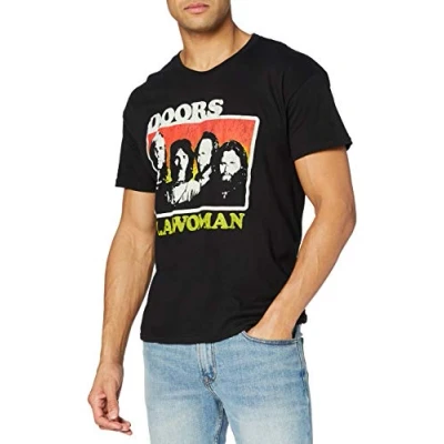 Afbeelding van The Doors LA Woman Heren T shirt L Zwart