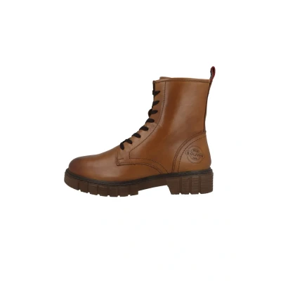 Afbeelding van s.Oliver Stiefelette Veterboots Cognac (52520343305), Dames, Maat: 38, (5 25203 43 305) Leer