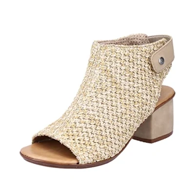 Image de Rieker 64670 Femme Sandale Sandales, Beige, 40 EU