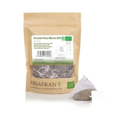Afbeelding van FRISAFRAN Biologische Pennyroyal infusie in piramiden Spijsvertering Anti verkoudheid 30 stuks