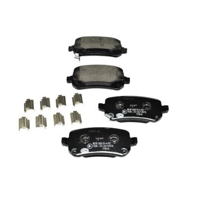 Afbeelding van HELLA 8DB 355 014 331 Remblokkenset Met akoestische slijtagewaarschuwing toebehoren FIAT: Freemont, DODGE: Journey MPV, CHRYSLER: GRAND 5OYAGER 5
