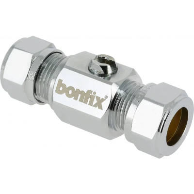 Afbeelding van BONFIX kogelkraan recht chroom 12 mm
