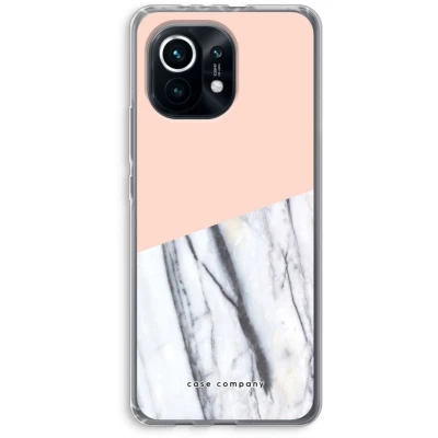 Afbeelding van Case Company® hoesje geschikt voor Xiaomi Mi 11 A touch of peach Soft Cover Telefoonhoesje Bescherming aan alle Kanten en Schermrand