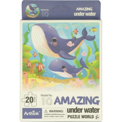Afbeelding van Mini Puzzel Onderwaterwereld, 20st.
