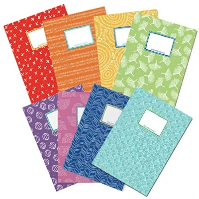 Afbeelding van Papierdrachen Set van 8 hoogwaardige notitiebeschermers kinderpapier A4 formaat Regenboogdesign 250 g/m² Nr. 1