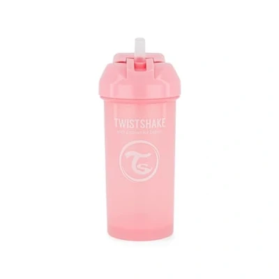 Afbeelding van Twistshake Straw Cup 360ml Pastel Pink