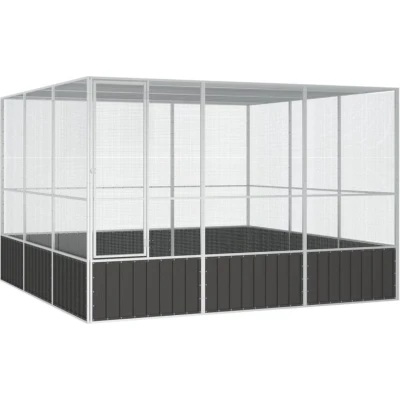 Afbeelding van Vogelkooi 302,5x324,5x211,5 cm gegalvaniseerd staal antraciet
