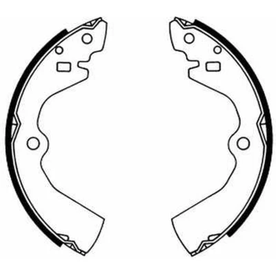 Afbeelding van ABE C01034ABE Remschoenen Achteras 228,6 41 SUMITOMO NISSAN: Primera Saloon, SUNNY 2 Hatchback