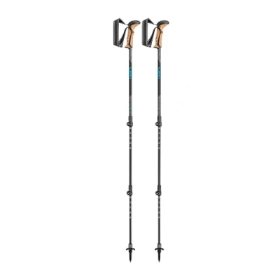 Afbeelding van Leki Khumbu Lite AS Wandelstok Black Petrol Dark Anthracite Zwart Wandelstokken