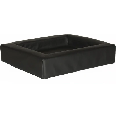 Afbeelding van Hondenmand Comfort leatherlook zwart 120x100x15 cm