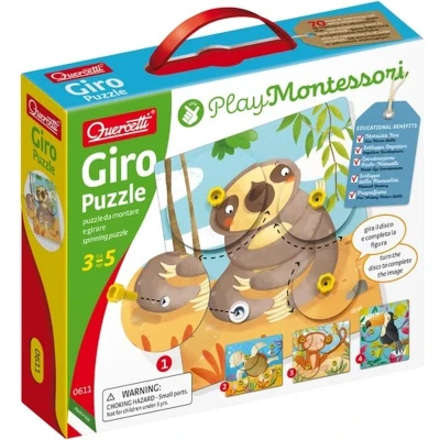 Afbeelding van Quercetti Draaipuzzel Giro Dieren Junior Pvc 29 delig