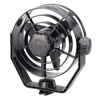 Afbeelding van HELLA Ventilator Turbo 12 V 6,5 W zwart kabel: 1400 mm 8EV 003 361 002