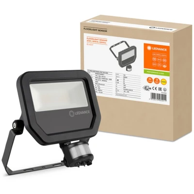 Afbeelding van Osram Ledvance floodlight met sensor 17W (4000K) Zwart IP65 2400lm