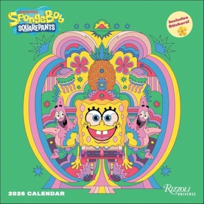 Afbeelding van Spongebob Squarepants 2026 Wall Calendar (Includes Stickers)