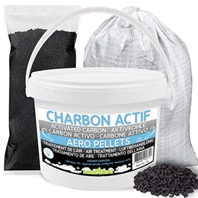 Afbeelding van Actieve kool in zak van 1 kg/2 kg, emmer 5 kg/10 25 kg Hoge zuiverheid granulaat, luchtzuivering en filtratie, koolstoffilter, aquarium, bodega&#039;s, afzuigkap...