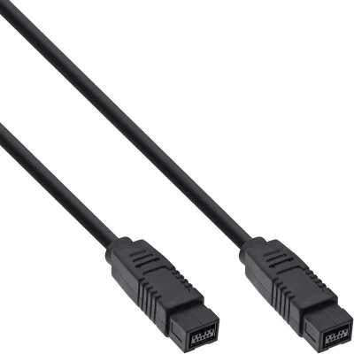 Afbeelding van InLine FireWire m 1.8m 9 p Zwart 1,8