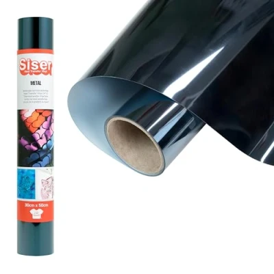Afbeelding van Siser® Thermotransfer vinyl, zilver, 50 x 30 cm