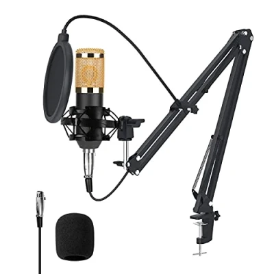 Afbeelding van Greensen condensatormicrofoon, USB opnamemicrofoon, condensatormicrofoon voor desktop en laptop