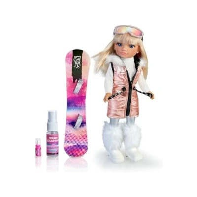 Afbeelding van Nancy Snow Fashion, een dag in de sneeuw, skipop met snowboard en Silver Glam outfit, winteraccessoires, voor jongens meisjes vanaf 3 jaar, beroemd (700017338)