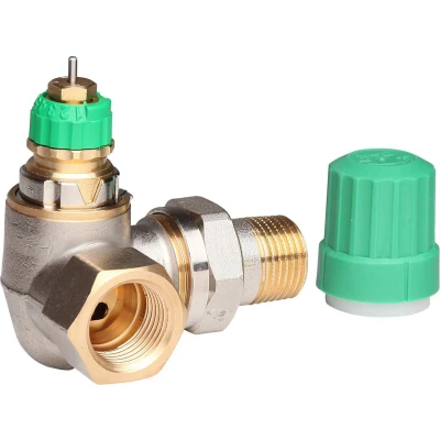 Afbeelding van Danfoss RA DV thermostaatkraan 1/2&quot; dubbelhaaks links. Artikelnr: 013G7720