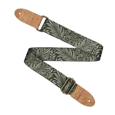 Afbeelding van CASCHA Veganistische ukelele riem Olive Jungle Verstelbare en comfortabele gemaakt van milieuvriendelijke materialen, duurzaam elegant, past bij iedereen