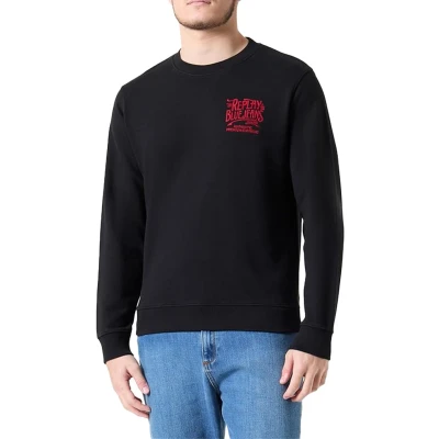 Afbeelding van Replay Sweater, Heren, Maat: Medium, Black