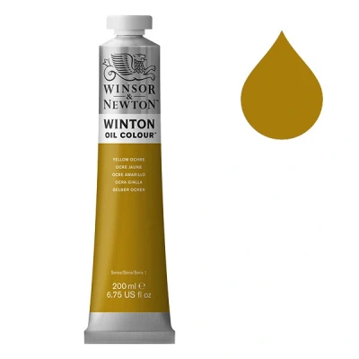 Image de Winsor &amp; Newton Winton peinture à l&#039;huile (200ml) 744 ocre jaune