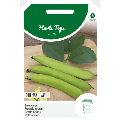 Afbeelding van Tuinbonen driemaal wit 100gr