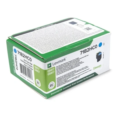 Image de Lexmark X417 À rendement élevé cyan original cartouche de toner LCCP LRP pour CS417dn CS517de CX417de