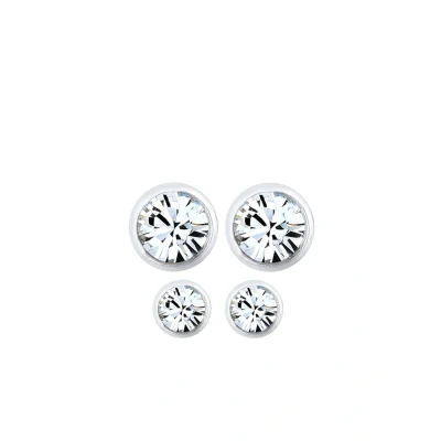 Afbeelding van Elli SET Elements Oorbellen silvercoloured, Dames, Maat: One Size, Silver coloured