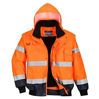 Afbeelding van C465 Hi Vis 3 in 1 Contrast Bomberjack Portwest Oranje/marine
