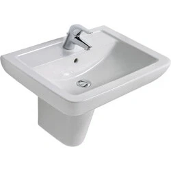 Afbeelding van Ideal Standard Eurovit wastafel (65 x 46 cm) wit 1 kraangat, met