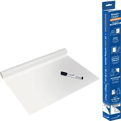 Afbeelding van Legamaster Magic Chart whiteboard folie, ft 60 x 80 cm, wit, effen, rol van 25 vel