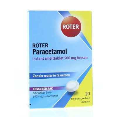 Afbeelding van Roter Paracetamol Smelttablet Bessen 500mg