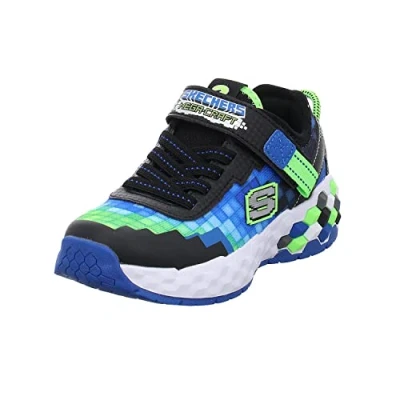 Afbeelding van Skechers Megacraft 2.0 Sneakers laag Black/blue/lime voor kinderen, Maat: 35, Textiel/ synthetisch