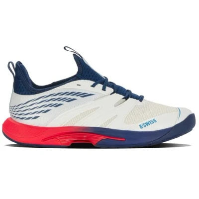 Afbeelding van K Swiss Performance Speedtrac tennisschoenen voor heren, White de Blanc Blue Opal Lollipop