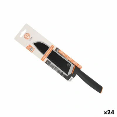Afbeelding van Keukenmes MasterChef Zwart Zilverkleurig 18 cm (24 Stuks)