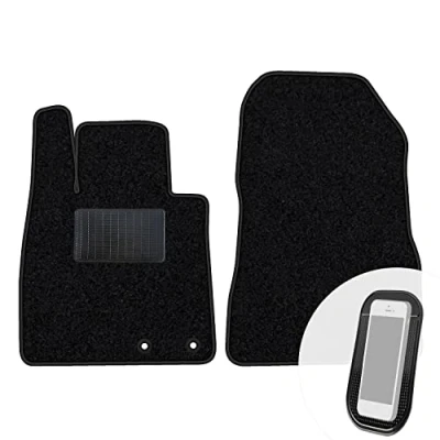 Afbeelding van moto MOLTICO Nissan Note II 2012 2016 Autovloermatten van velours, zwart, 2 stuks