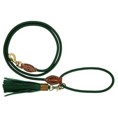 Afbeelding van Dwam Looplijn Bowie Touw Groen Hondenriem 155x1 cm