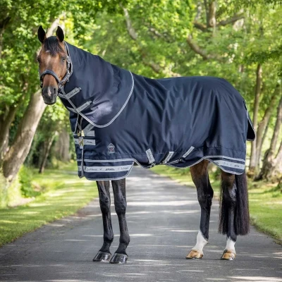 Afbeelding van LeMieux Deken Arika Storm Tek Turnout 100g Navy 140/191 Agradi.be