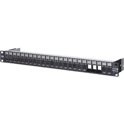 Afbeelding van Metz Connect 130920 BK E 24 poorten Netwerkpatchpaneel 483 mm (19) Zonder connectoren 1 HE
