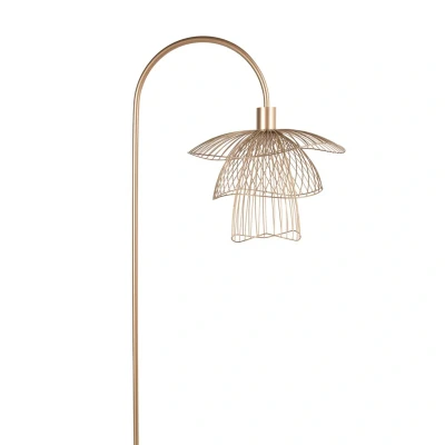 Afbeelding van Forestier Papillon vloerlamp champagne