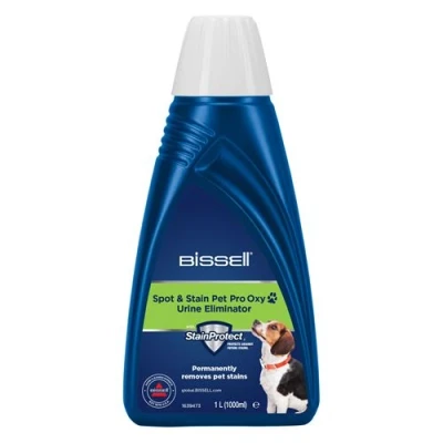 Afbeelding van BISSELL Spot &amp; Stain Pet Pro Oxy Tapijt Reinigingsmiddel Schoonmaakmiddel voor Stoffering Vlekkenverwijderaar SpotClean Series Bestrijdt Huisdier Vlekken Geuren Allesreiniger met Frisse Geur 1 Liter Vlekkenreiniger 20343