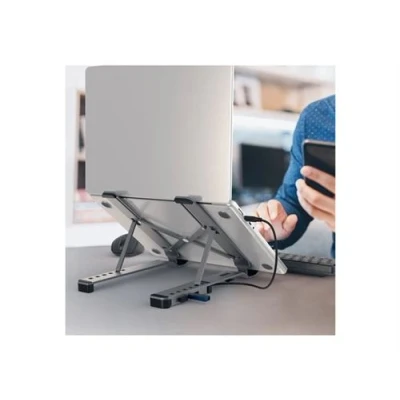Afbeelding van j5create Laptopstandaard met USB hub 4 poorten