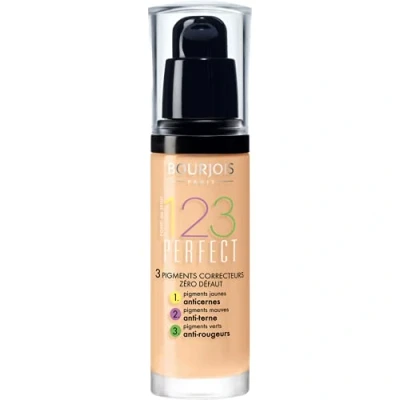 Afbeelding van Bourjois 123 Perfect Medium Coverage vloeibare foundation 54 beige, 30 ml 363542