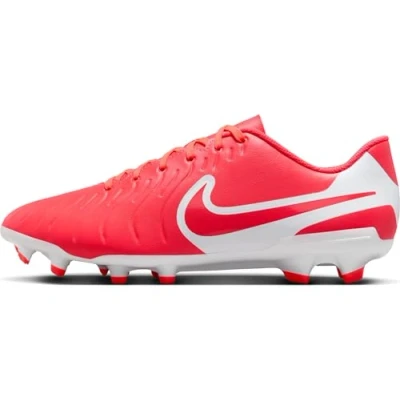 Afbeelding van Nike Performance Tiempo Legend 10 CLUB FG/MG Voetbalschoenen met kunststof noppen, Maat: 39, Hot lava/white Hoogwaardig imitatieleer